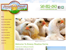 Tablet Screenshot of breezymeadowfarms.com